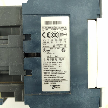 Telemecanique LC1 D95 Contactor | 3-Pole | 95 A | 230 V AC Coil | TeSys D Series | Original OEM Component