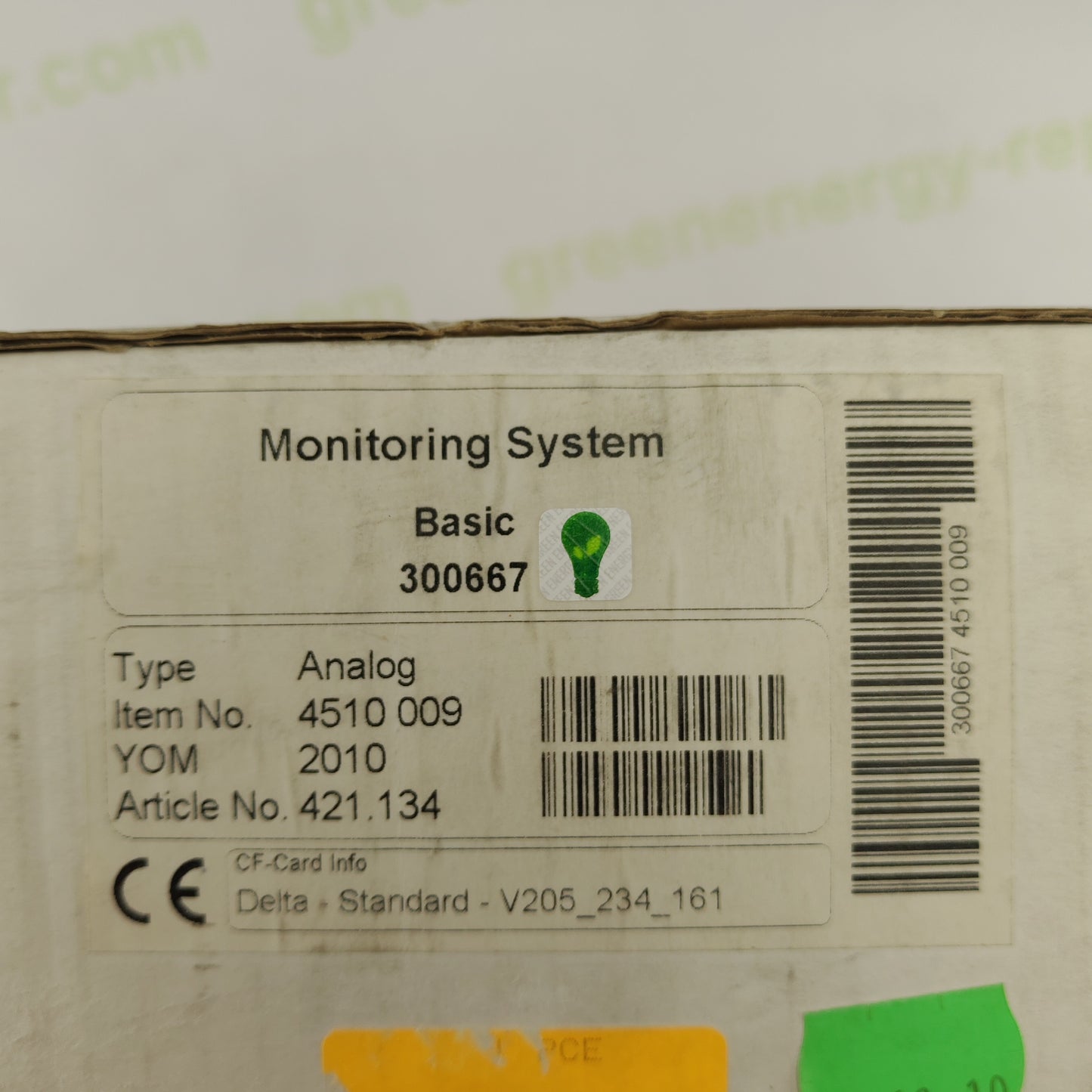Monitoring System Basic. Easy Control. Delta. Web'log 421.134 | Analog | Item No. 300667 4510009