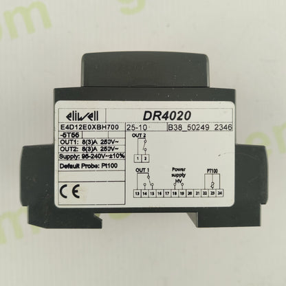 Eliwell DR4020 Temperature Controller | Digital Dual Relay | 230 V AC | DIN-Rail Mount | Industrial Process / HVAC / Solar Control