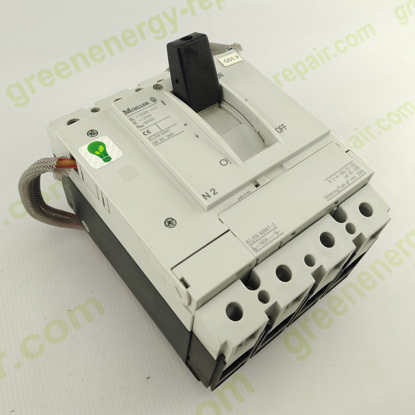 Moeller N2-4-160-S1-DC | DC Circuit Breaker | 1000 V DC | 160 A | 4-Pole | Solar PV Disconnect | IEC/EN 60947 | Made in Germany