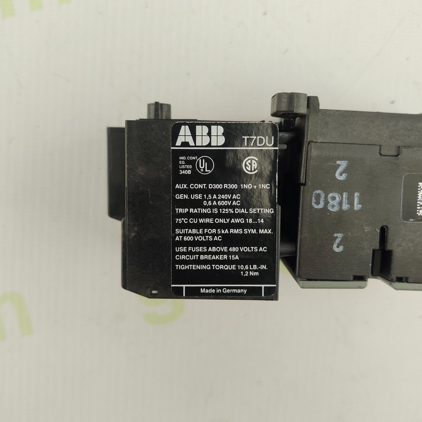 ABB B6-30-10 Contactor + T7DU Thermal Overload Relay | 3-Pole | 230V AC Coil | 0.63–1A Adjustable | Motor Protection Set
