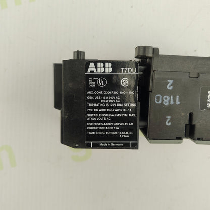 ABB B6-30-10 Contactor + T7DU Thermal Overload Relay | 3-Pole | 230V AC Coil | 0.63–1A Adjustable | Motor Protection Set