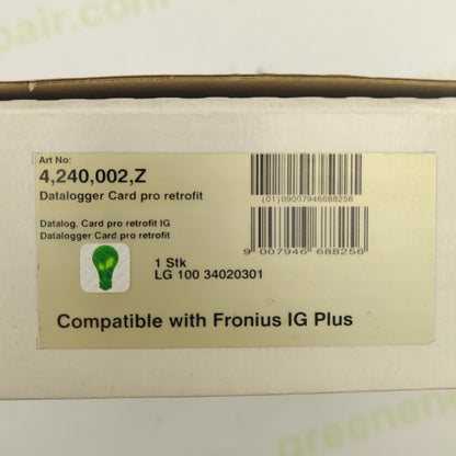 Fronius Datalogger Card Pro Retrofit | Part No. 4,240,002,Z | USB, COM Port & Modem Connectivity