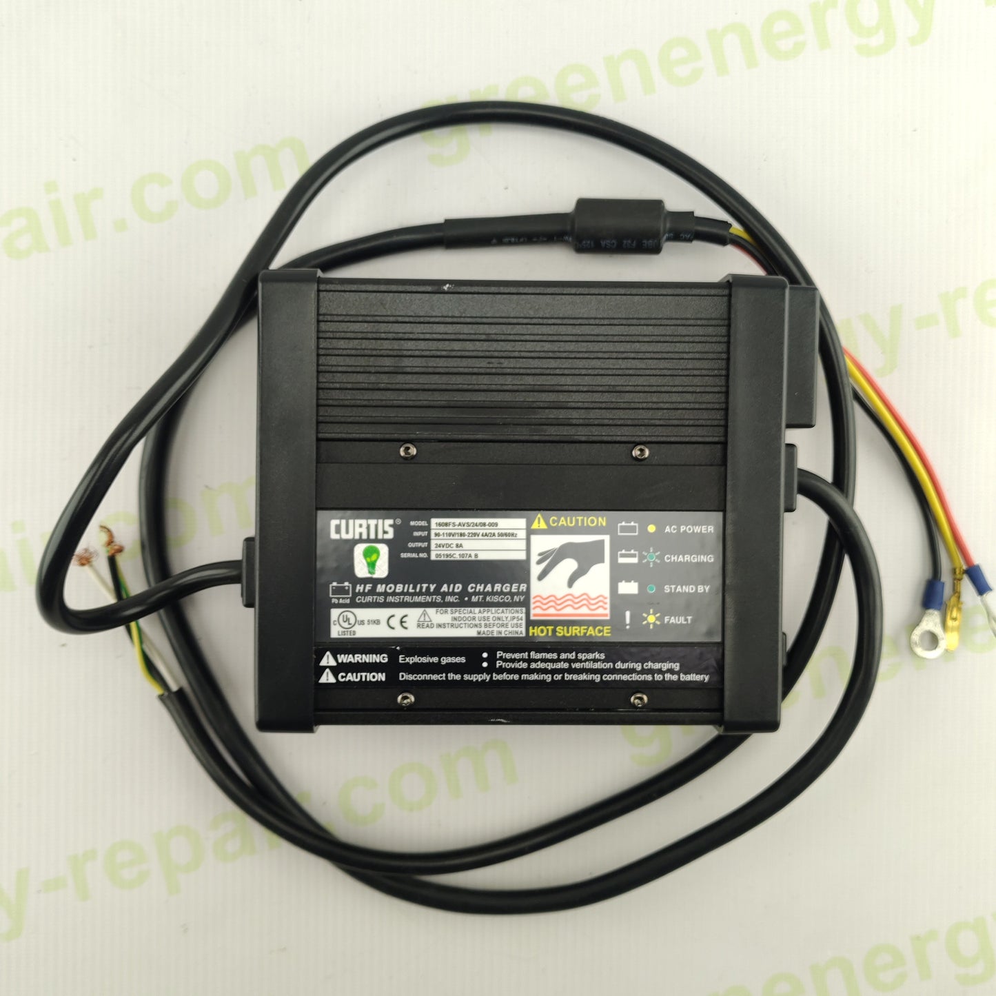 Curtis 1608FS-AVS 24V Battery Charger | 24VDC 8A | Mobility Aid / Wheelchair Charger