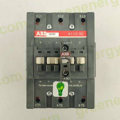 ABB A110-30 Power Contactor | 3-Pole | 110 A AC-3 | 1000 V | Coil 24–230V | Industrial & Solar Applications