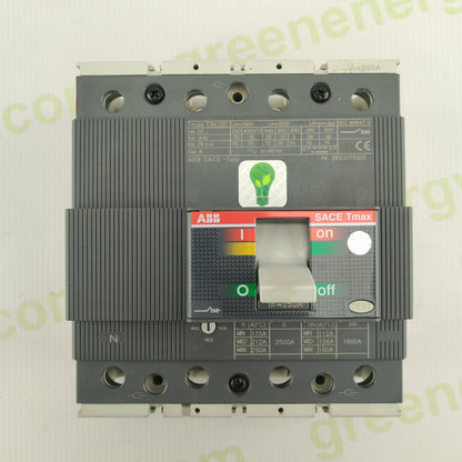 ABB SACE Tmax T3N 250 | 3-Pole MCCB | 250A | Adjustable Thermal-Magnetic Circuit Breaker | Made in Italy