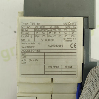 ABB SACE Tmax T2N 160 Circuit Breaker | IEC 60947-2