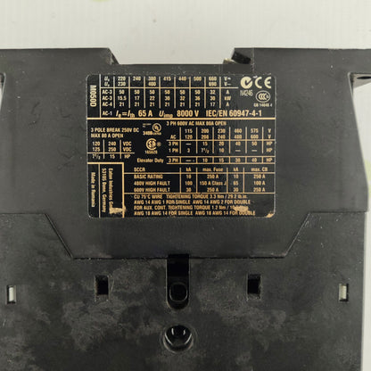 Eaton DIL M50 (XTCE050D) Contactor | xStart Series | 3-Pole | 50 A | 230 V AC Coil | Industrial / Solar Power Contactor