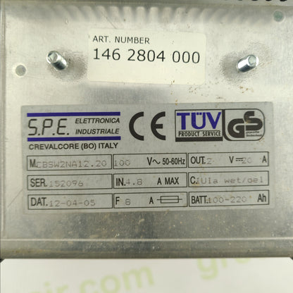 Nilfisk Advance Smart Battery Charger | MOD.CBSW2 NA | 12V 20A | Wet/Gel Compatible | Industrial Grade