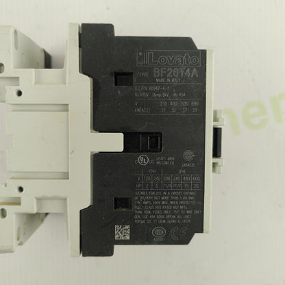 Lovato Electric BF26T4A Contactor | 3-Pole | 26 A | 230 V AC Coil | Industrial / Solar Power | Original OEM Component