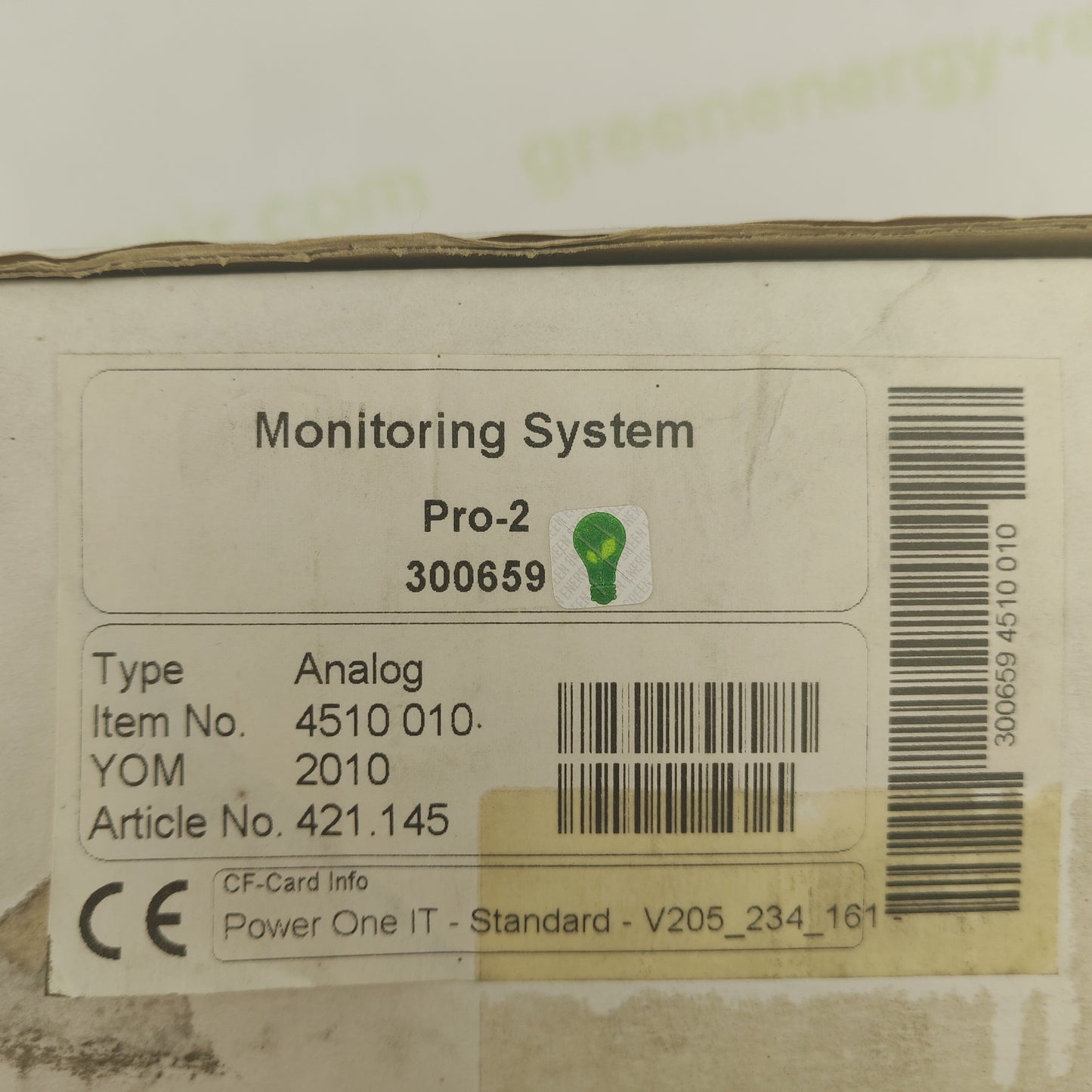 Power-One Aurora Easy Control PRO | Monitoring System Pro-2 | Type: Analog | Part No. 421.145 | Item No. 300659 4510 010