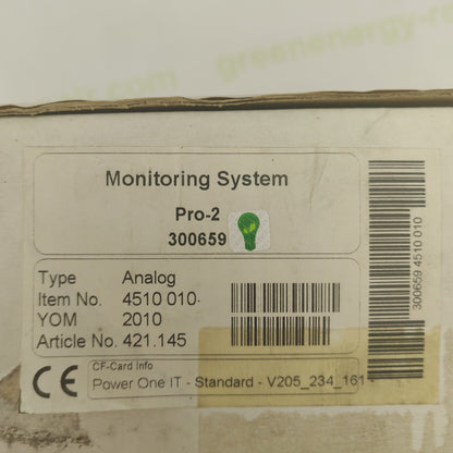 Power-One Aurora Easy Control PRO | Monitoring System Pro-2 | Type: Analog | Part No. 421.145 | Item No. 300659 4510 010