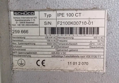 Bonfiglioli AEC 500 - 46 A | 110 kW Solar Inverter Module | Used + 1-Year Warranty