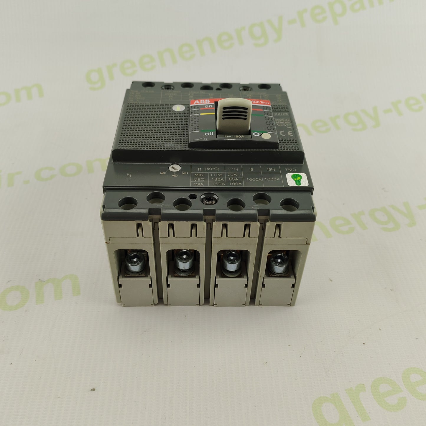 ABB Tmax XT1N 160 | 3-Pole MCCB | 160A | 690V AC | IEC 60947-2