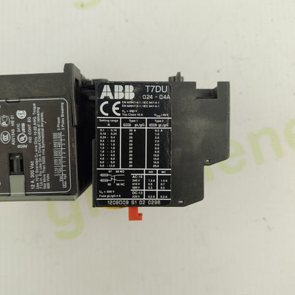 ABB B6-30-10 Contactor + T7DU Thermal Overload Relay | 3-Pole | 230V AC Coil | 0.63–1A Adjustable | Motor Protection Set