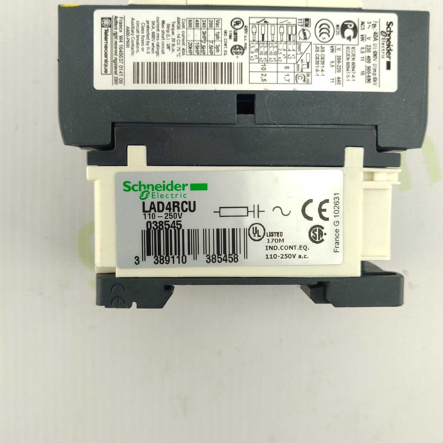 Schneider Electric LC1D25 Contactor | 3-Pole | 25A | 230V AC Coil | 11 kW @ 400V | TeSys D Series