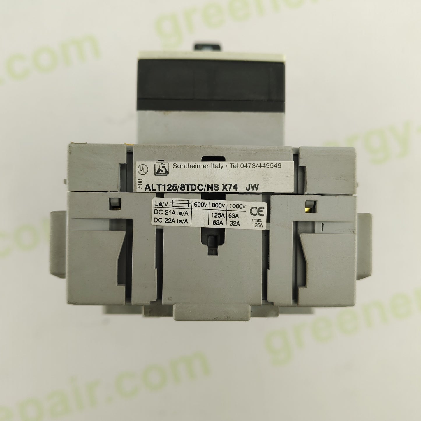 Sontheimer ALT125/6TDC/N8 Rotary Cam Switch | 125 A | 600–1000 V DC | 6-Pole PV Disconnect | Industrial Isolator