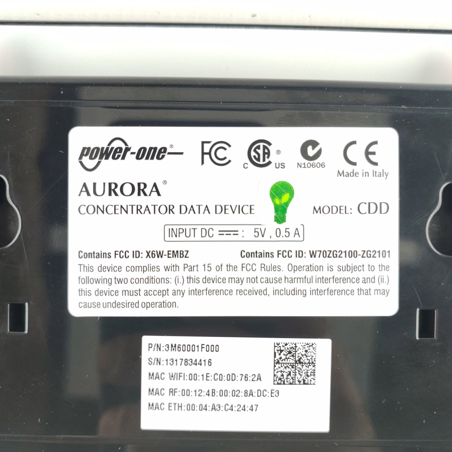 Power-One Aurora CDD (Communication Data Device) | RS485 & Ethernet | Wireless Data Hub with LCD Display