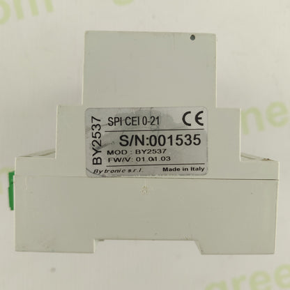 SPI CEI 0-21 BY2537 Interface Protection System | Grid Protection Relay | 230/400 V AC | CEI 0-21 Compliant | Solar / Generator Safety Device