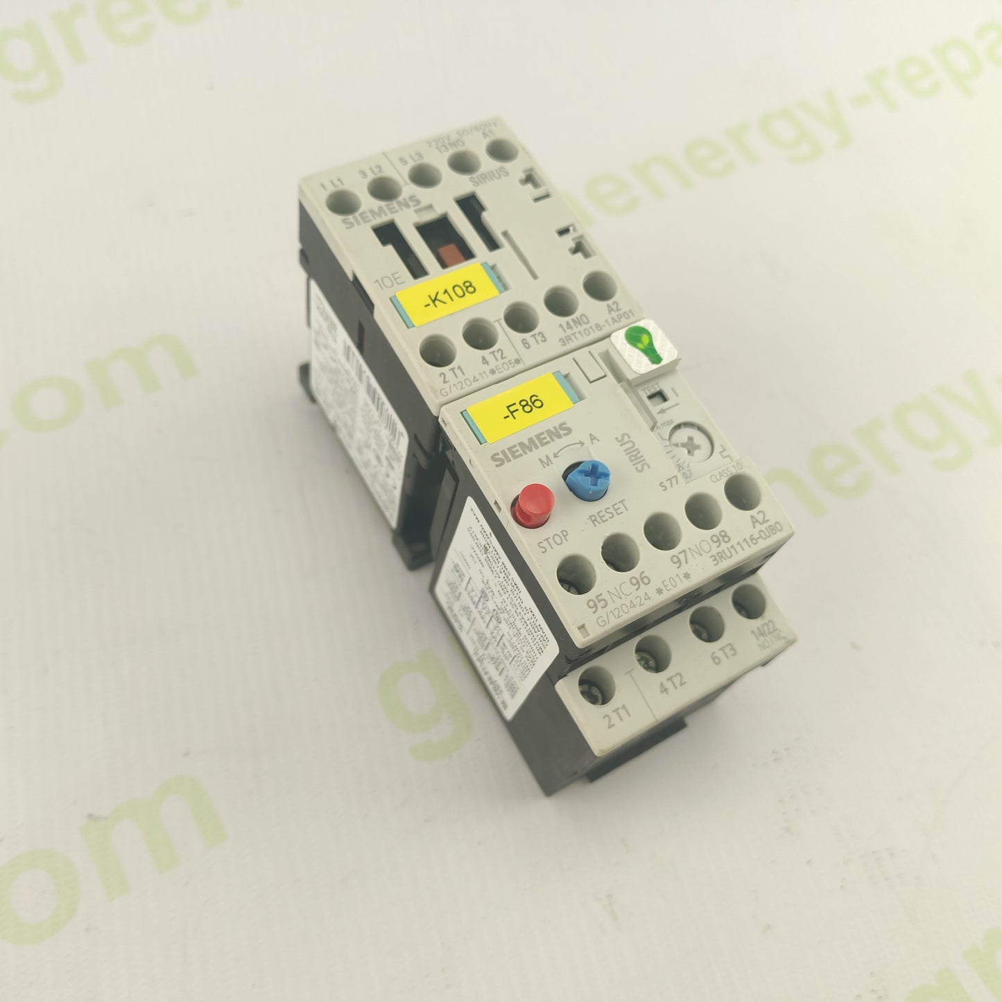 Siemens SIRIUS Contactor Set 3RT1016-1AP01 + Thermal Overload Relay 3RU1116-0JB0 | 230V AC Coil | 0.7–1A