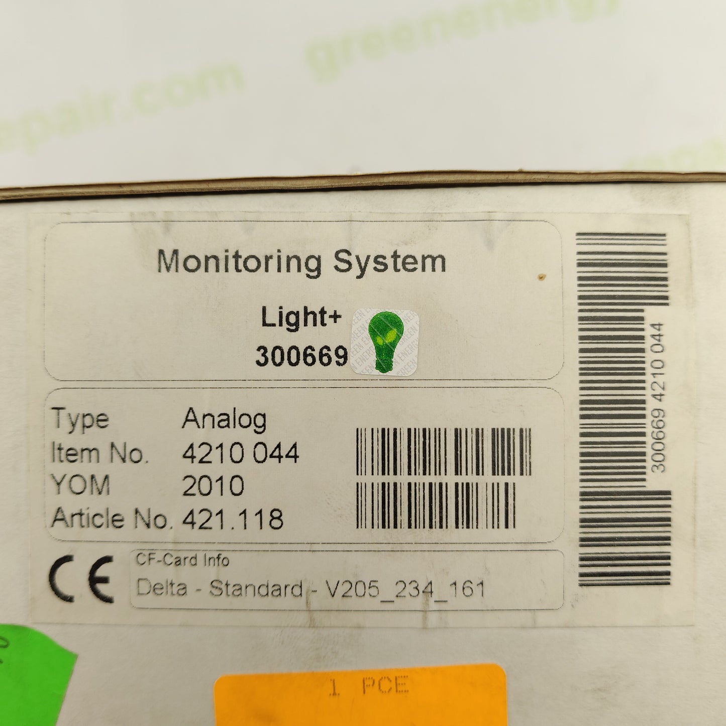 METEO CONTROL LIGHT+ 421.118 ETHERNEL DSL 300668 2612 014 WEB'LOG MONITORING SYSTEM