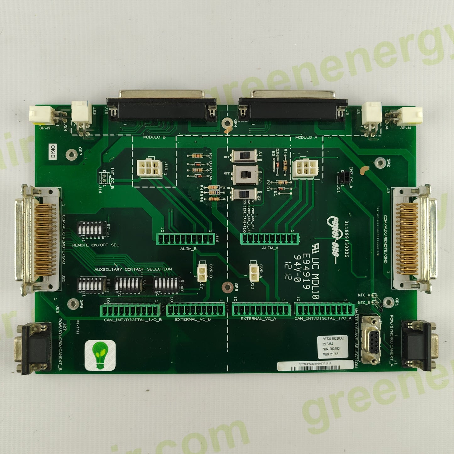 ABB AURORA Remote On Off Module CENTRAL Касети 50kw 55kw 67kw E9401994V-0