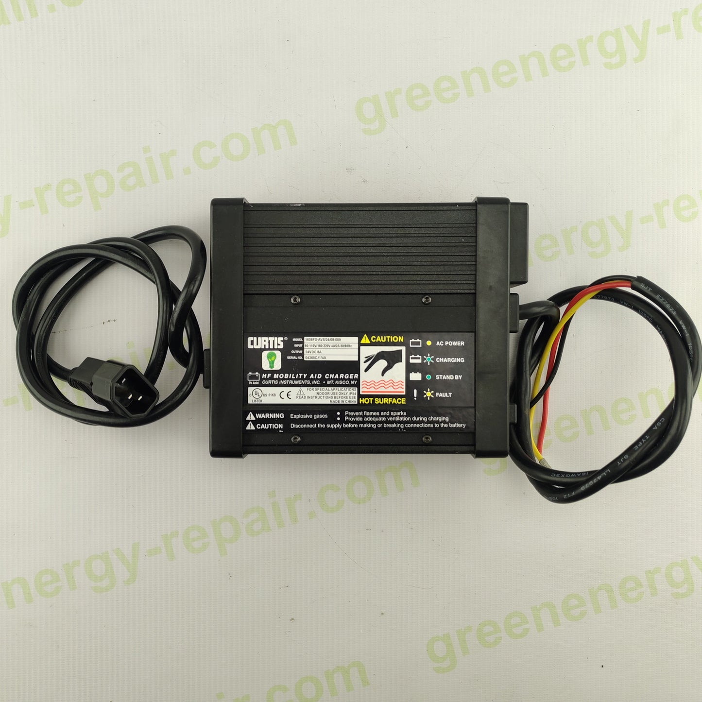 Curtis 1608FS-AVS 24V Battery Charger | 24VDC 8A | Mobility Aid / Wheelchair Charger