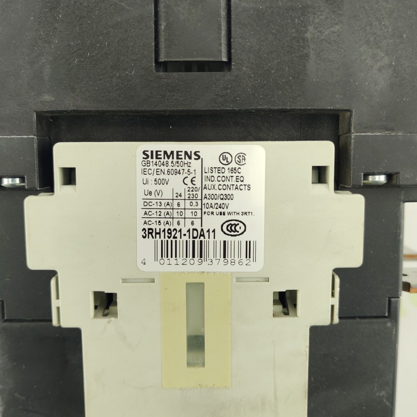 Siemens Sirius 3RT1056-6..6 Power Contactor | 3-Pole | 225 A | 1000 V AC | Coil 220–230 V AC | with 3RH1921-1DA11 Aux Block